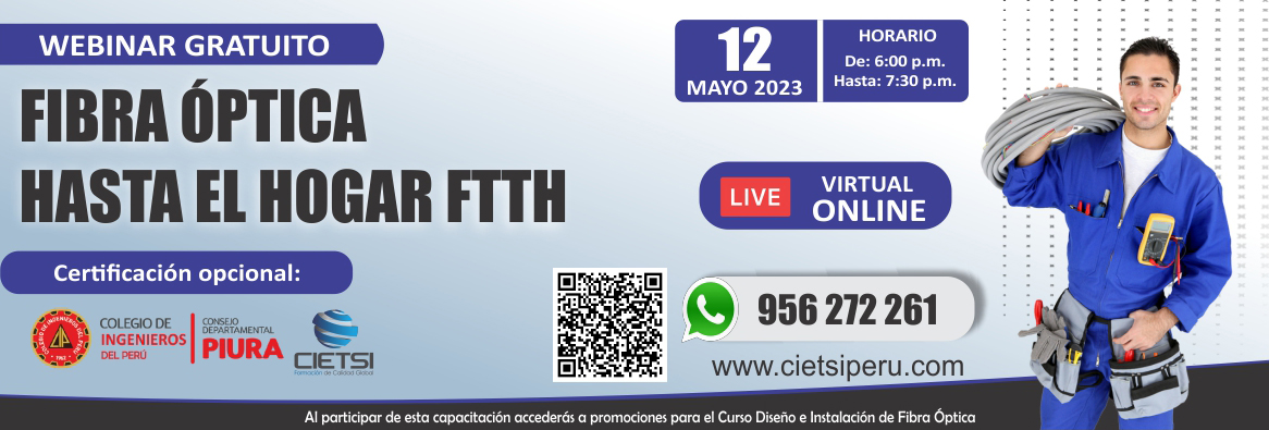 webinar gratuito fibra Optica hasta el hogar ftth 2023